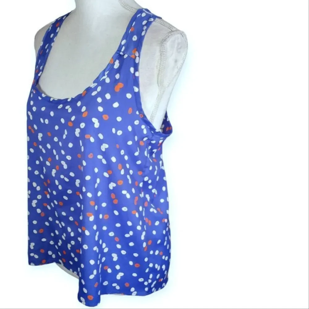 MINE RED, WHITE, & BLUE SLEEVELESS BLOUSE SZ.M NWT - Picture 2 of 6
